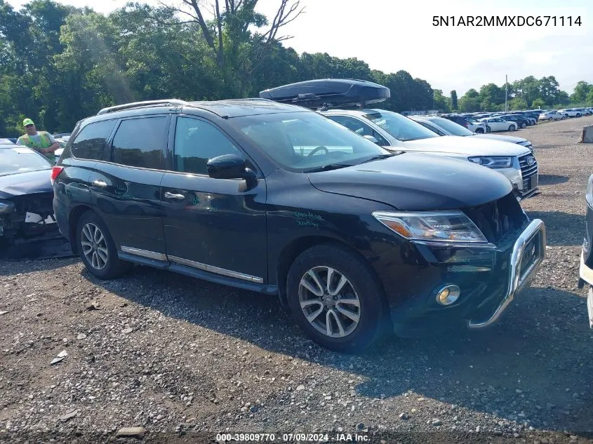 2013 Nissan Pathfinder Sl VIN: 5N1AR2MMXDC671114 Lot: 39809770