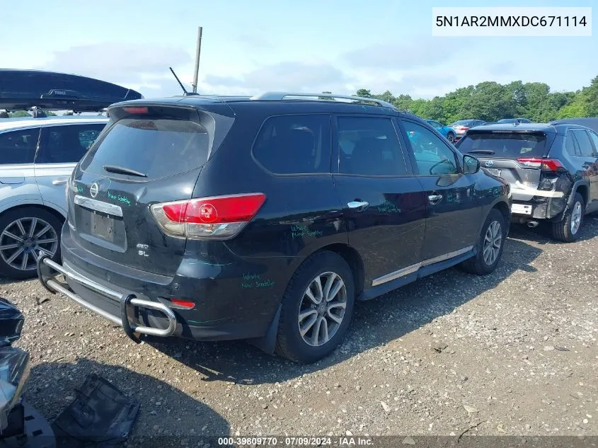 5N1AR2MMXDC671114 2013 Nissan Pathfinder Sl