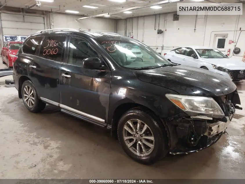 2013 Nissan Pathfinder Sl VIN: 5N1AR2MM0DC688715 Lot: 39860060