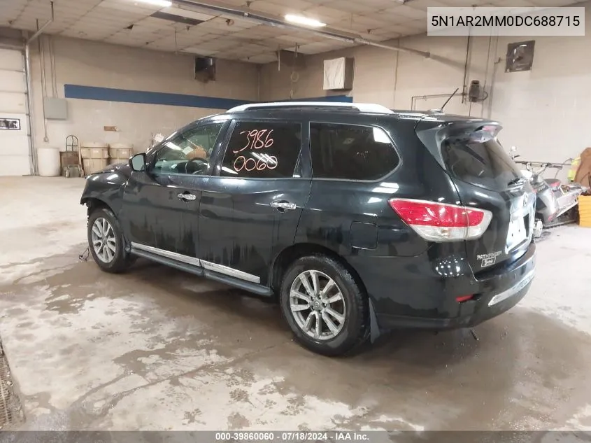 2013 Nissan Pathfinder Sl VIN: 5N1AR2MM0DC688715 Lot: 39860060