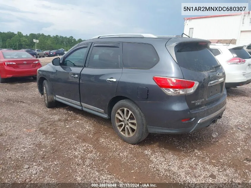 2013 Nissan Pathfinder Sl VIN: 5N1AR2MNXDC680307 Lot: 39876849