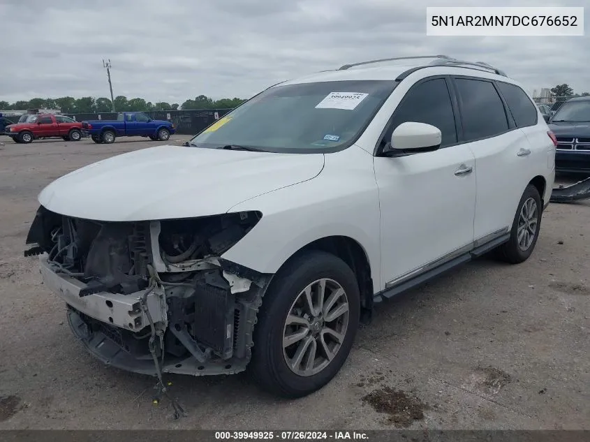 2013 Nissan Pathfinder Sl VIN: 5N1AR2MN7DC676652 Lot: 39949925