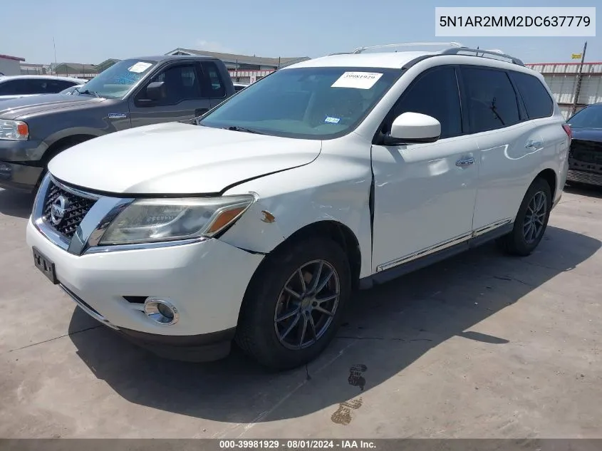 2013 Nissan Pathfinder Sl VIN: 5N1AR2MM2DC637779 Lot: 39981929