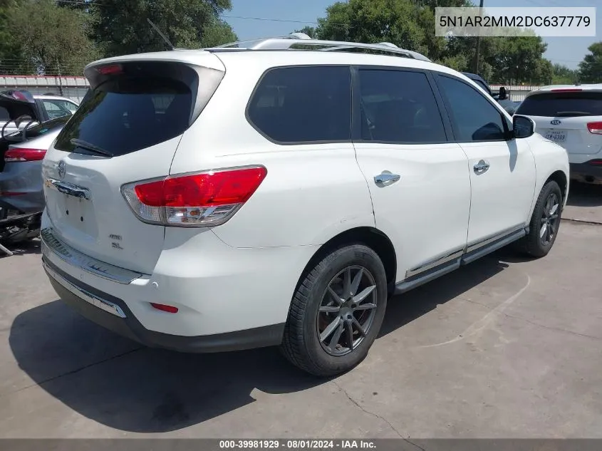 2013 Nissan Pathfinder Sl VIN: 5N1AR2MM2DC637779 Lot: 39981929