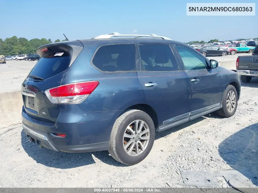 2013 Nissan Pathfinder Sl VIN: 5N1AR2MN9DC680363 Lot: 40037949