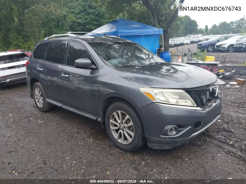 2013 Nissan Pathfinder Sv VIN: 5N1AR2MNXDC676743 Lot: 40049832