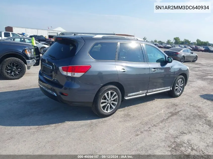 2013 Nissan Pathfinder Sl VIN: 5N1AR2MM3DC640934 Lot: 40086157