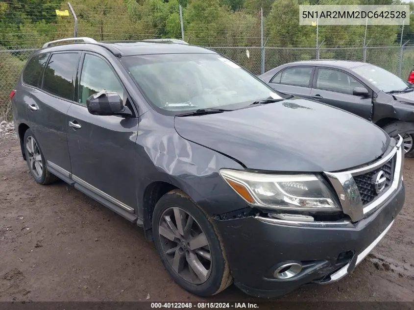 2013 Nissan Pathfinder Platinum VIN: 5N1AR2MM2DC642528 Lot: 40122048