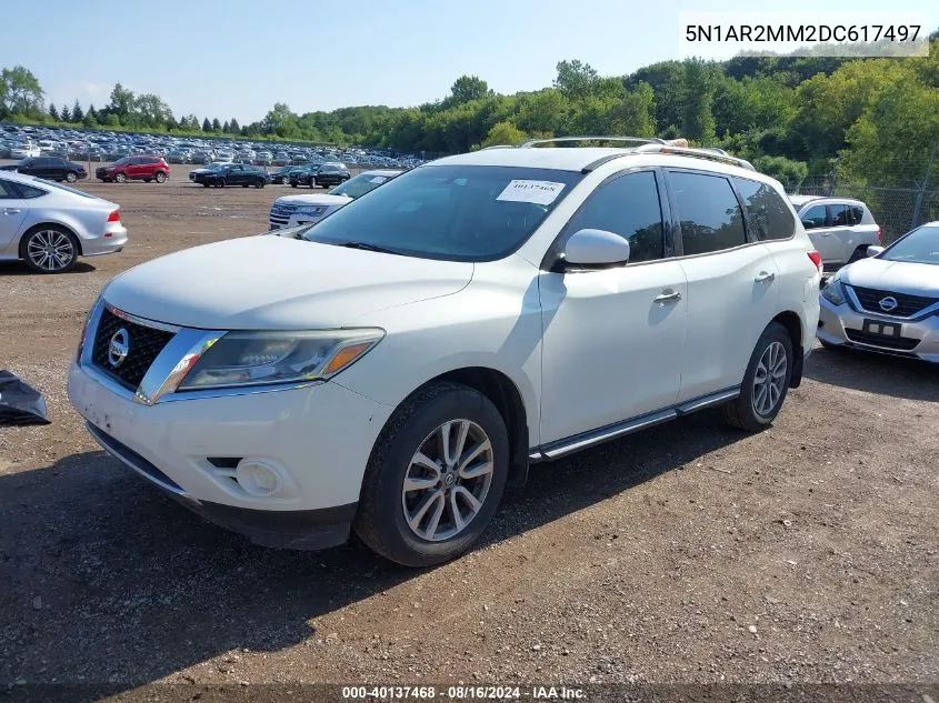 2013 Nissan Pathfinder Sv VIN: 5N1AR2MM2DC617497 Lot: 40137468