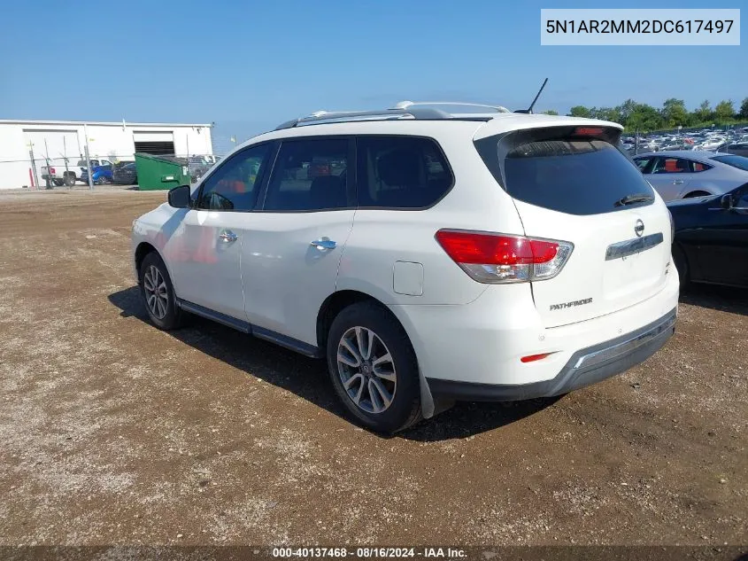 2013 Nissan Pathfinder Sv VIN: 5N1AR2MM2DC617497 Lot: 40137468