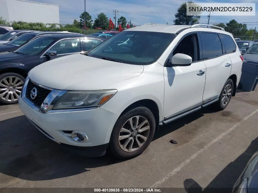 5N1AR2MN2DC675229 2013 Nissan Pathfinder Sl