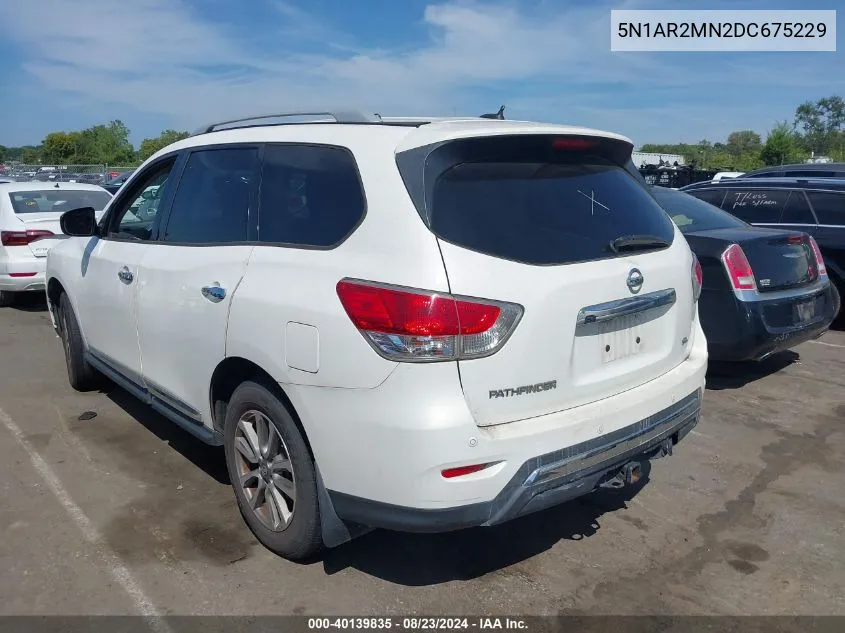 2013 Nissan Pathfinder Sl VIN: 5N1AR2MN2DC675229 Lot: 40139835