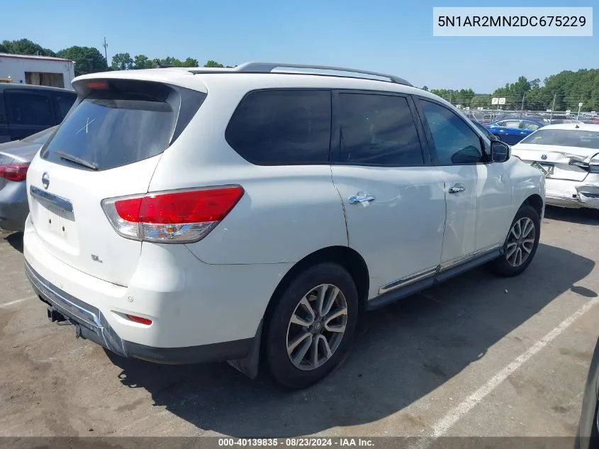 2013 Nissan Pathfinder Sl VIN: 5N1AR2MN2DC675229 Lot: 40139835