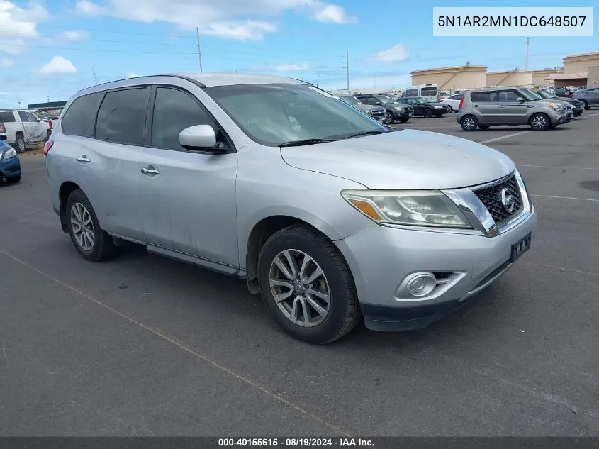 2013 Nissan Pathfinder S VIN: 5N1AR2MN1DC648507 Lot: 40155615