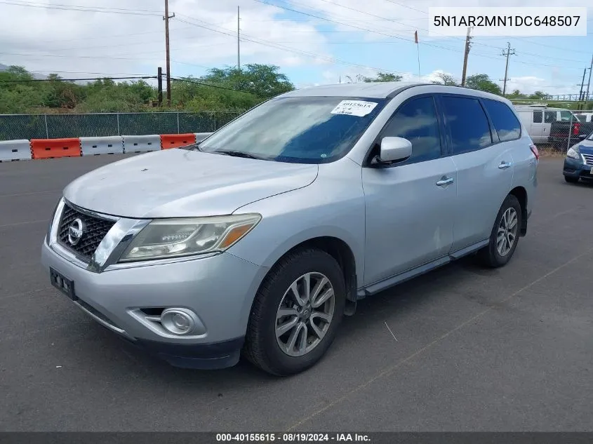 2013 Nissan Pathfinder S VIN: 5N1AR2MN1DC648507 Lot: 40155615