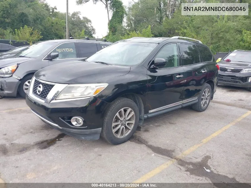 2013 Nissan Pathfinder Sl VIN: 5N1AR2MN8DC680046 Lot: 40164213