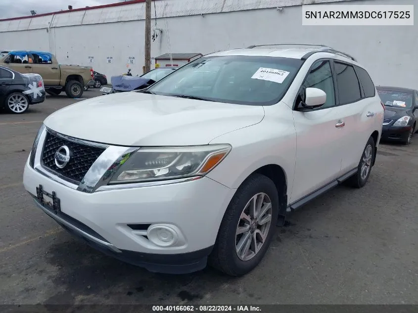 2013 Nissan Pathfinder Sv VIN: 5N1AR2MM3DC617525 Lot: 40166062