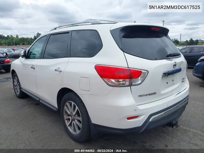 2013 Nissan Pathfinder Sv VIN: 5N1AR2MM3DC617525 Lot: 40166062