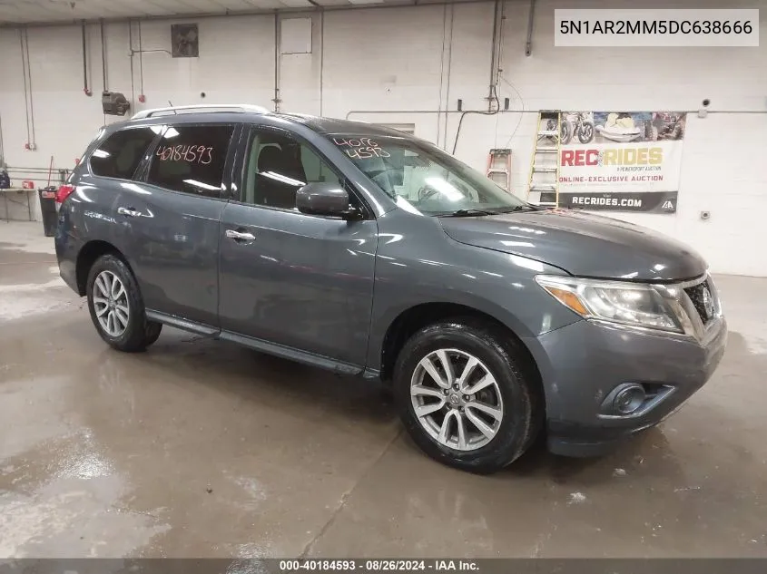 2013 Nissan Pathfinder Sv VIN: 5N1AR2MM5DC638666 Lot: 40184593