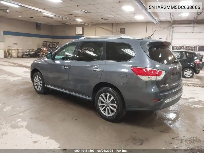 2013 Nissan Pathfinder Sv VIN: 5N1AR2MM5DC638666 Lot: 40184593