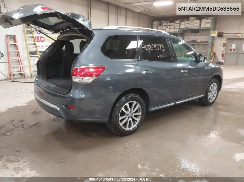 2013 Nissan Pathfinder Sv VIN: 5N1AR2MM5DC638666 Lot: 40184593