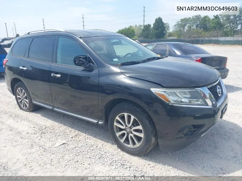 2013 Nissan Pathfinder Sv VIN: 5N1AR2MM3DC649603 Lot: 40207971