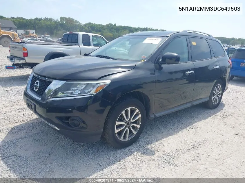 5N1AR2MM3DC649603 2013 Nissan Pathfinder Sv