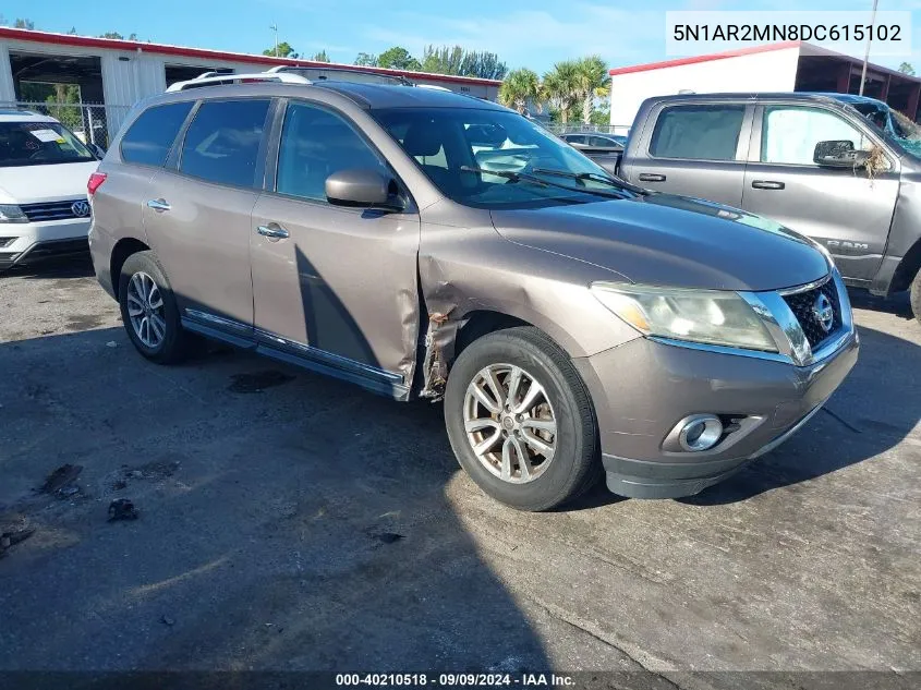 5N1AR2MN8DC615102 2013 Nissan Pathfinder Sl