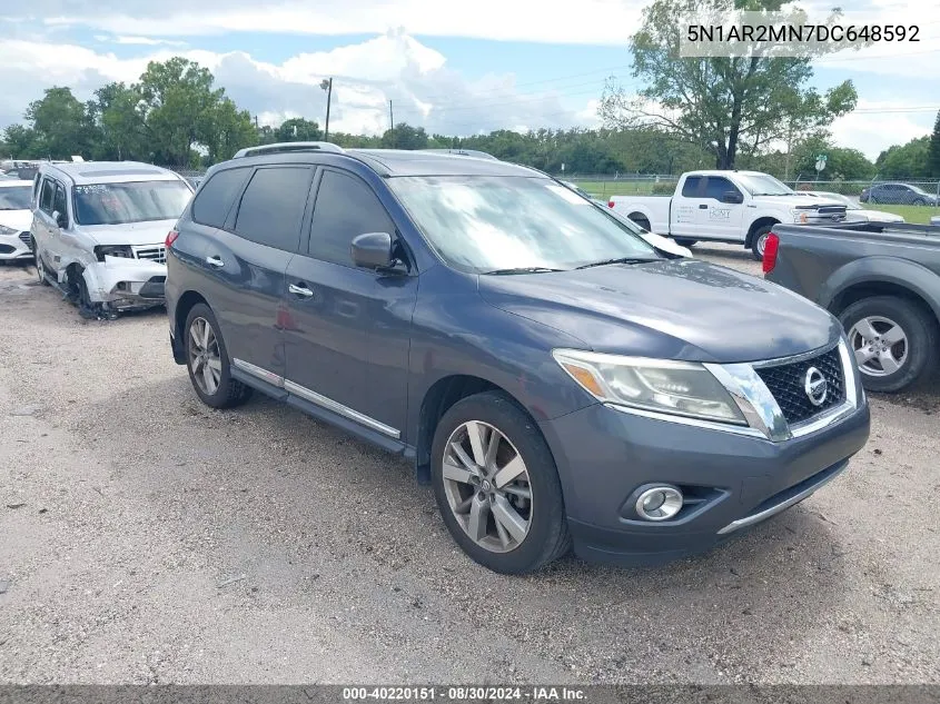 5N1AR2MN7DC648592 2013 Nissan Pathfinder Platinum