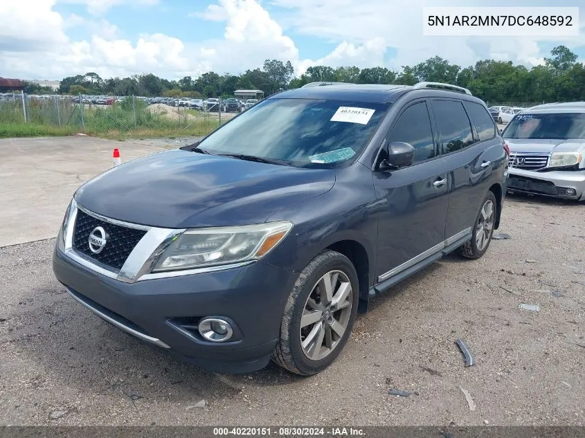 5N1AR2MN7DC648592 2013 Nissan Pathfinder Platinum