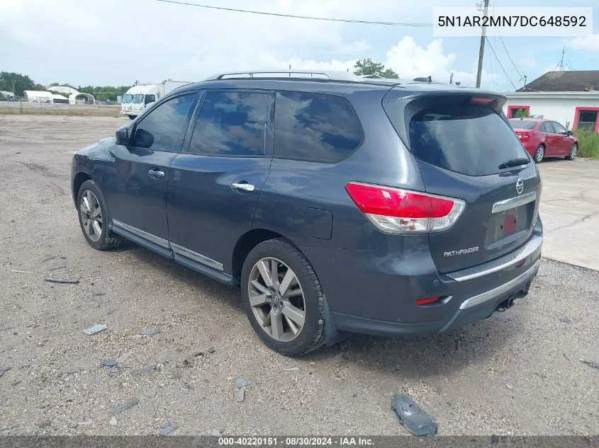 2013 Nissan Pathfinder Platinum VIN: 5N1AR2MN7DC648592 Lot: 40220151