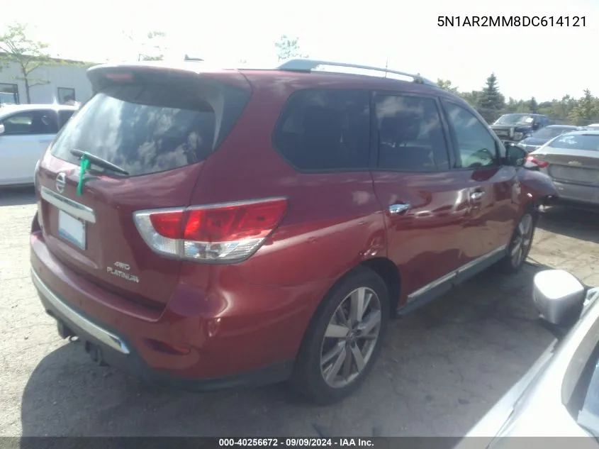 2013 Nissan Pathfinder Platinum VIN: 5N1AR2MM8DC614121 Lot: 40256672