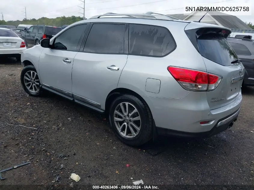 2013 Nissan Pathfinder Sl VIN: 5N1AR2MM0DC625758 Lot: 40263406