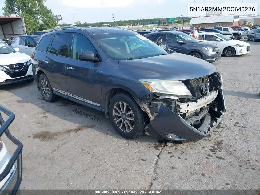 2013 Nissan Pathfinder S/Sv/Sl/Platinum VIN: 5N1AR2MM2DC640276 Lot: 40280989