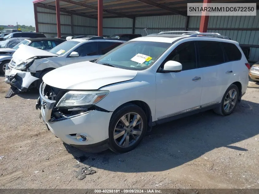 2013 Nissan Pathfinder Platinum VIN: 5N1AR2MM1DC672250 Lot: 40298181