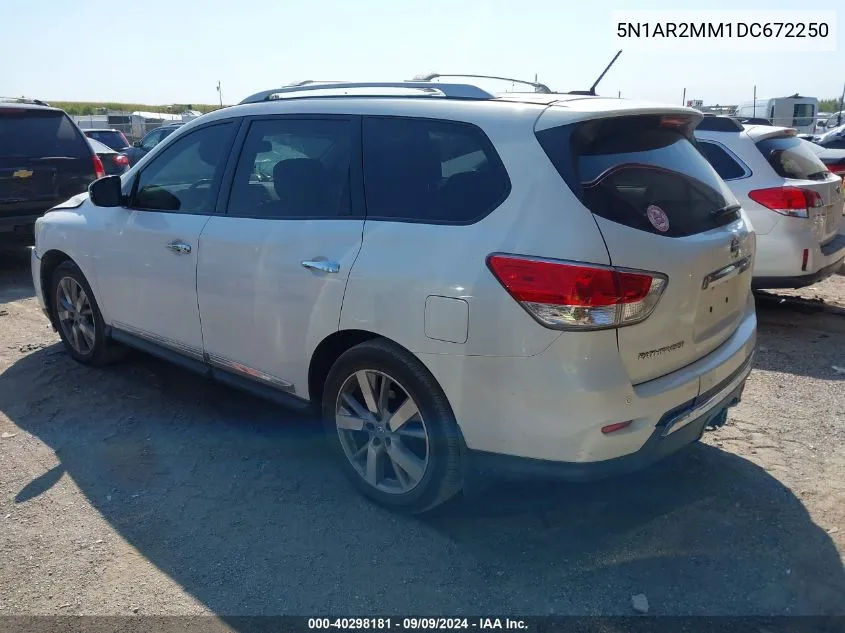 2013 Nissan Pathfinder Platinum VIN: 5N1AR2MM1DC672250 Lot: 40298181