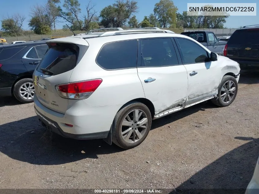 5N1AR2MM1DC672250 2013 Nissan Pathfinder Platinum