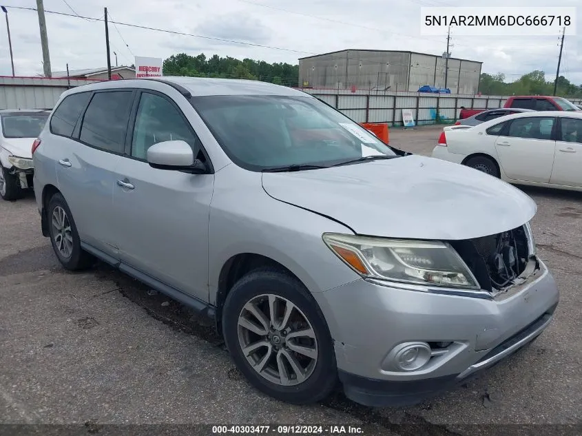 2013 Nissan Pathfinder S VIN: 5N1AR2MM6DC666718 Lot: 40303477