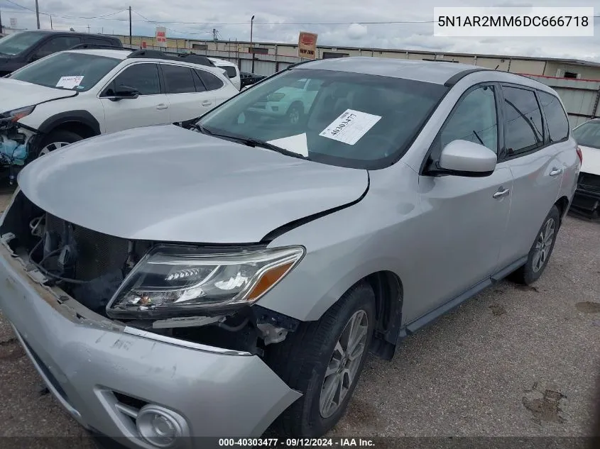 2013 Nissan Pathfinder S VIN: 5N1AR2MM6DC666718 Lot: 40303477