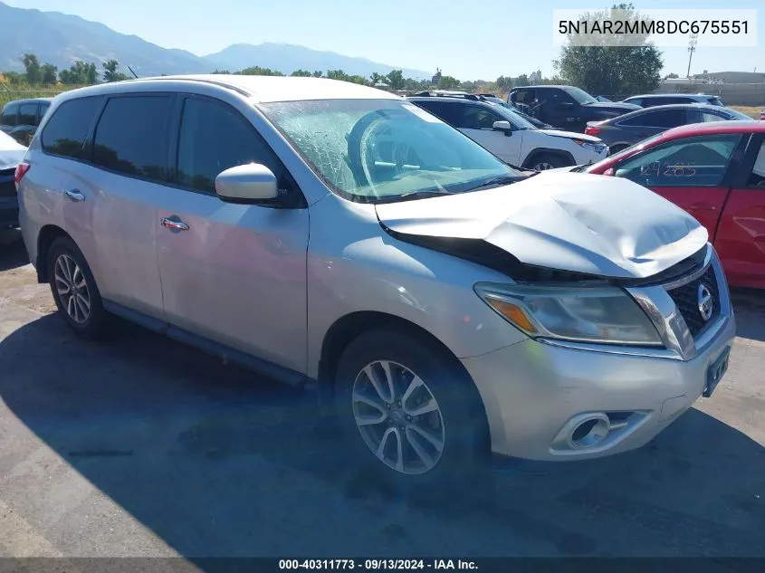 5N1AR2MM8DC675551 2013 Nissan Pathfinder S