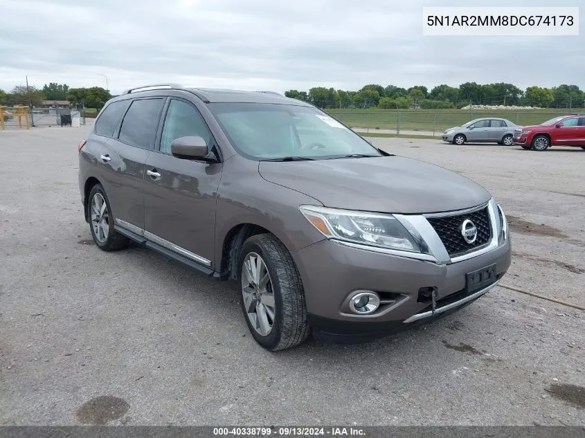 5N1AR2MM8DC674173 2013 Nissan Pathfinder Platinum