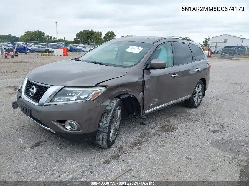 2013 Nissan Pathfinder Platinum VIN: 5N1AR2MM8DC674173 Lot: 40338799