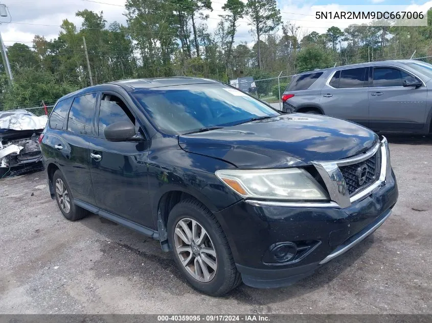 2013 Nissan Pathfinder S VIN: 5N1AR2MM9DC667006 Lot: 40359095