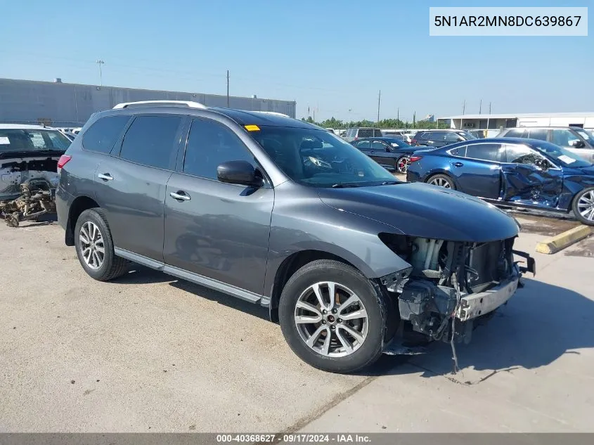 5N1AR2MN8DC639867 2013 Nissan Pathfinder Sv