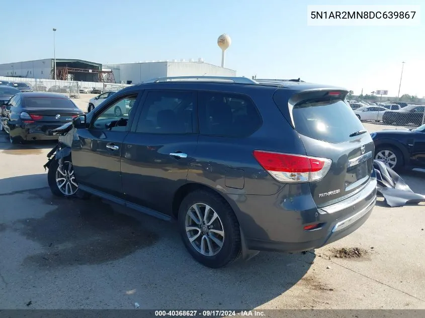 2013 Nissan Pathfinder Sv VIN: 5N1AR2MN8DC639867 Lot: 40368627