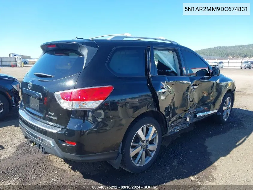 2013 Nissan Pathfinder Platinum VIN: 5N1AR2MM9DC674831 Lot: 40375212