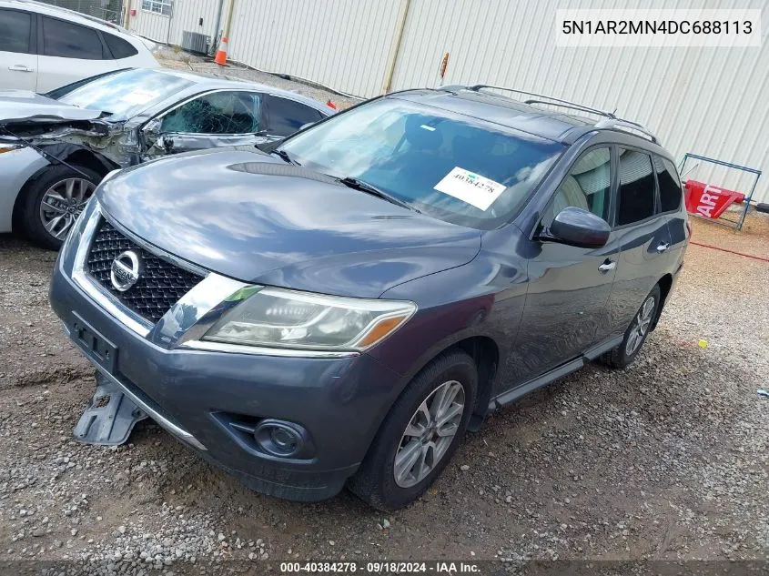 2013 Nissan Pathfinder Sv VIN: 5N1AR2MN4DC688113 Lot: 40384278