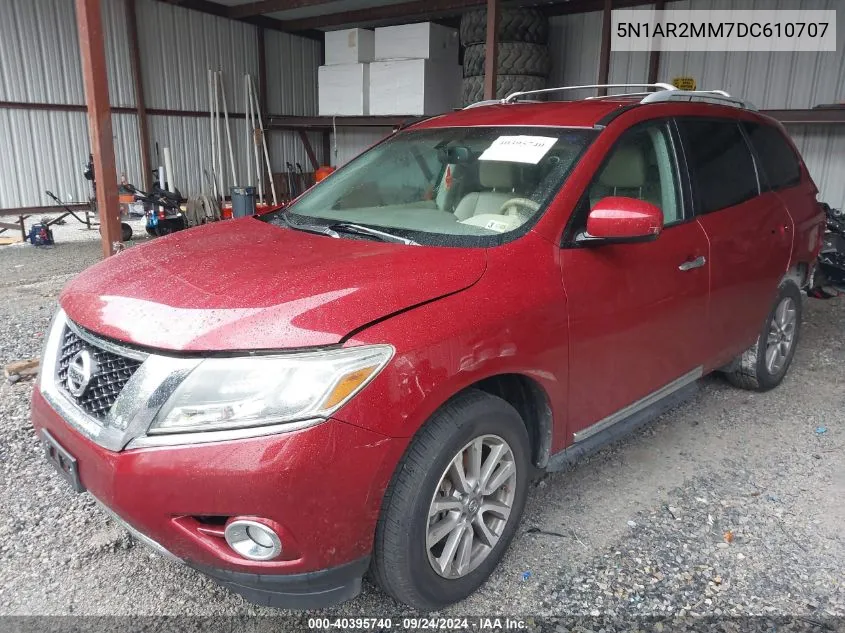 2013 Nissan Pathfinder Sl VIN: 5N1AR2MM7DC610707 Lot: 40395740