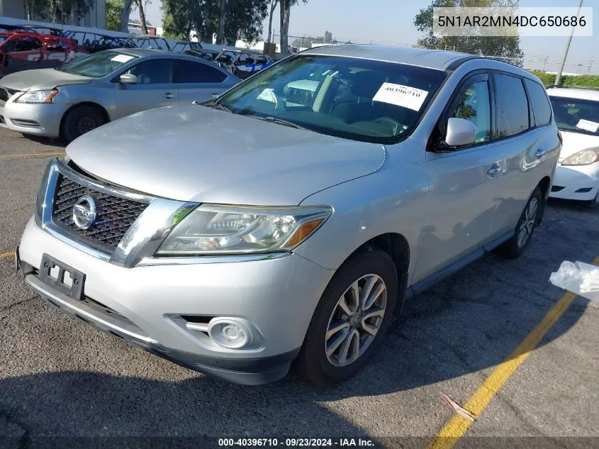 2013 Nissan Pathfinder S/Sv/Sl/Platinum VIN: 5N1AR2MN4DC650686 Lot: 40396710