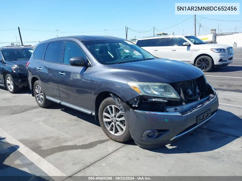 2013 Nissan Pathfinder S VIN: 5N1AR2MN8DC652456 Lot: 40405296